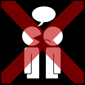 not keep distance while talking